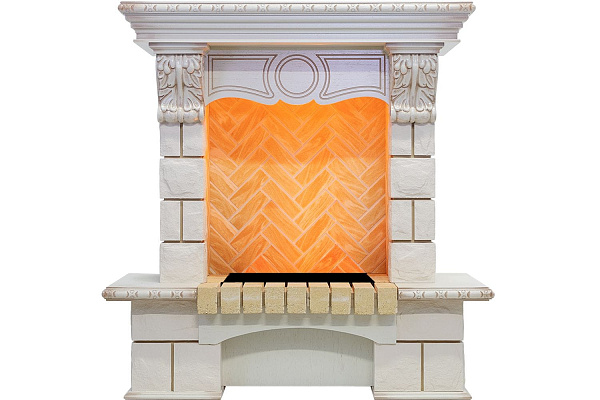 Dimplex Pierre Luxe слоновая кость/шампань 950x387x975 мм_0